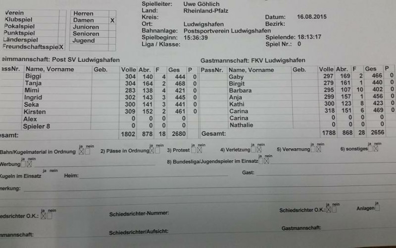 Freundschaftsspiel FKV-Auswahlmannschaften gegen Post SV Ludwigshafen